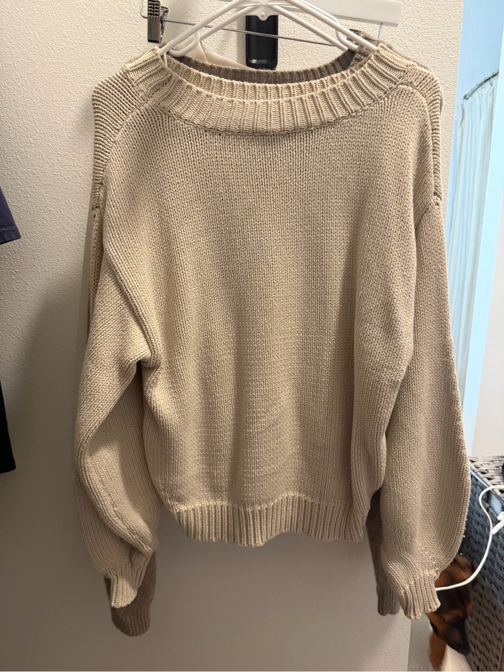 Princess Polly Neutral Crewneck Sweater in Cream